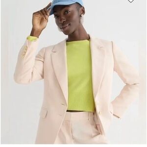 J. Crew Willa Cream Crepe Blazer Size 6